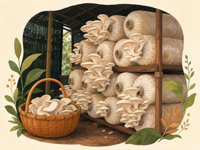 Ilustrasi budidaya jamur