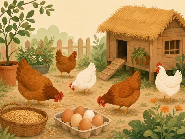 Ilustrasi peternakan ayam